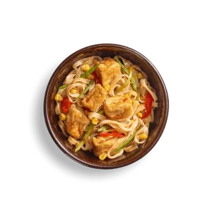 Mini Yasai Yaki Soba with Rice Noodles