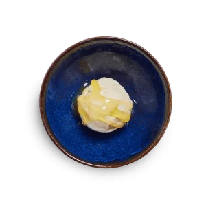 Vanilla Pod Ice Cream with Passion Fruit Sauce