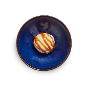 Vanilla Pod Ice Cream with Toffee Sauce